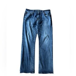 American Eagle Original Boot Jeans Men 33X32 Extreme Flex Denim Distressed